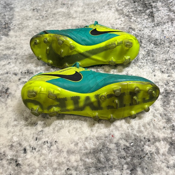 Nike Tiempo Legend VI FG Mens Soccer Cleats Teal Neon‎ Yellow ACC Size 10 main image 4